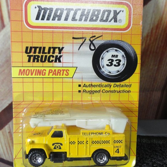 Matchbox Other - Matchbox Telephone Co Utility Truck Moving parts 90 edition~NOS~Sealed